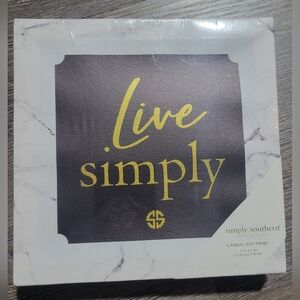 Simply Southern Canvas Art Print " Live Simply"
